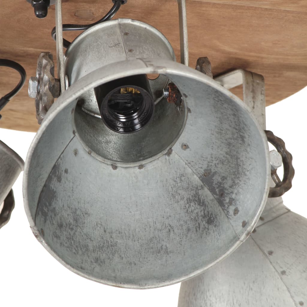 vidaXL ezüstszínű ipari mennyezeti lámpa 42 x 27 cm 25 W E27
