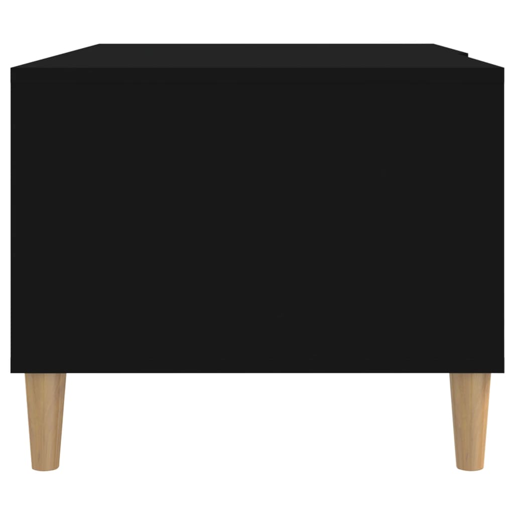 vidaXL fekete szerelt fa dohányzóasztal 89,5 x 50 x 40 cm