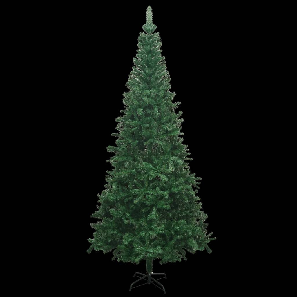 vidaXL zöld megvilágított műkarácsonyfa 240 cm L