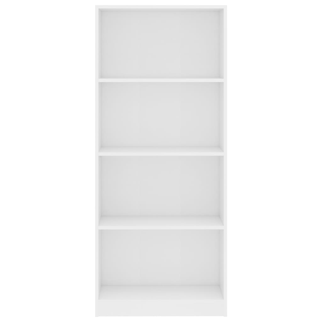 vidaXL 4-szintes fehér forgácslap könyvszekrény 60 x 24 x 142 cm