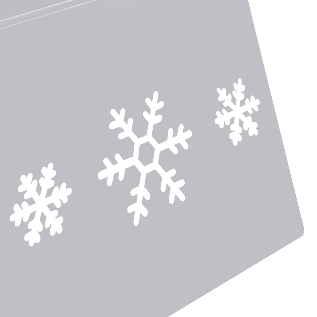 vidaXL ezüst-fehér karácsonyfatalp-takaró Ø68 x 25 cm