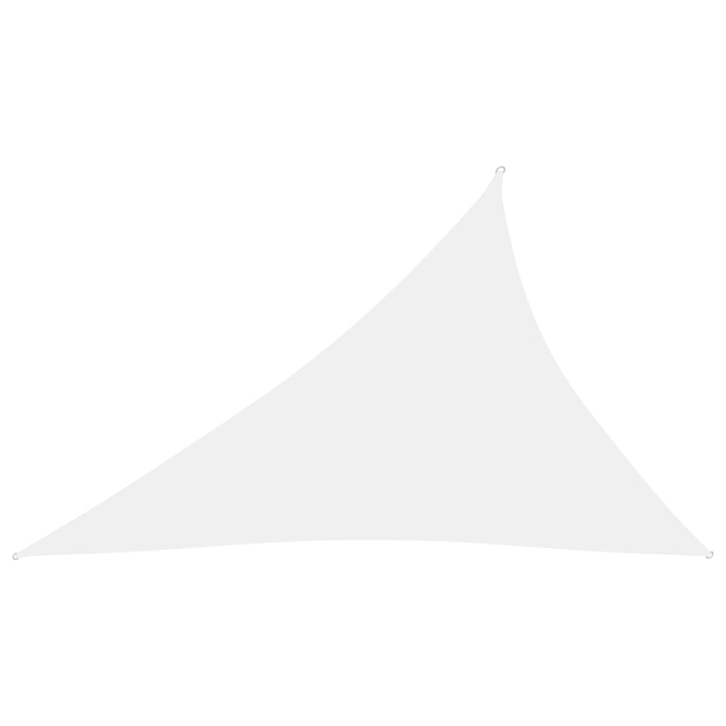 vidaXL fehér háromszögű oxford-szövet napvitorla 4 x 5 x 6,4 m