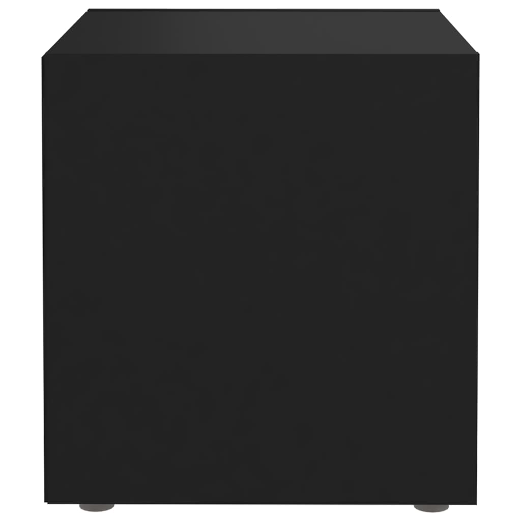 vidaXL 2 db fekete forgácslap TV-szekrény 37 x 35 x 37 cm