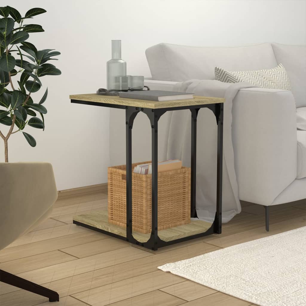 vidaXL sonoma-tölgyszínű szerelt fa kisasztal 50 x 352 x 50 cm