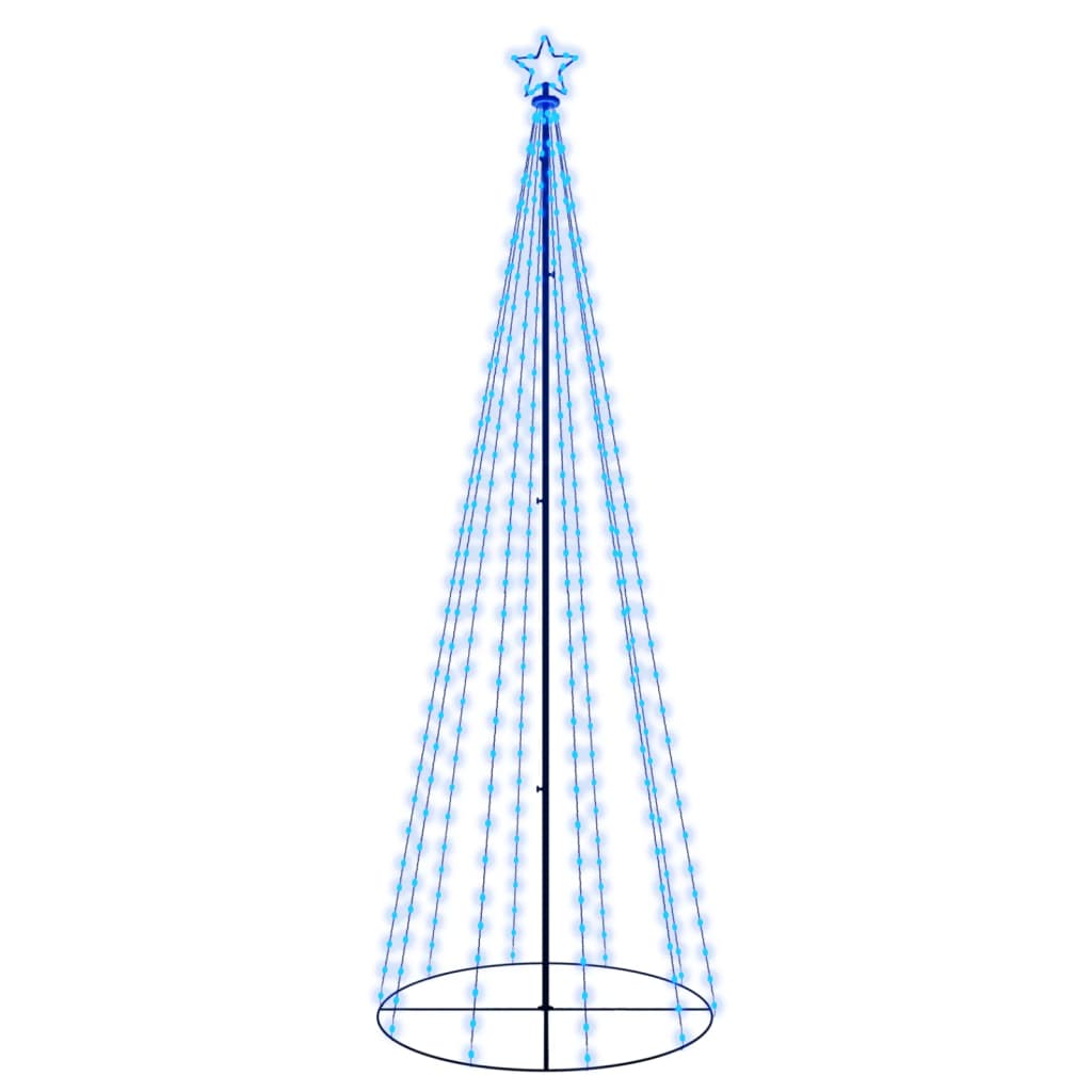 vidaXL kúp alakú karácsonyfa 310 kék LED-del 100 x 300 cm