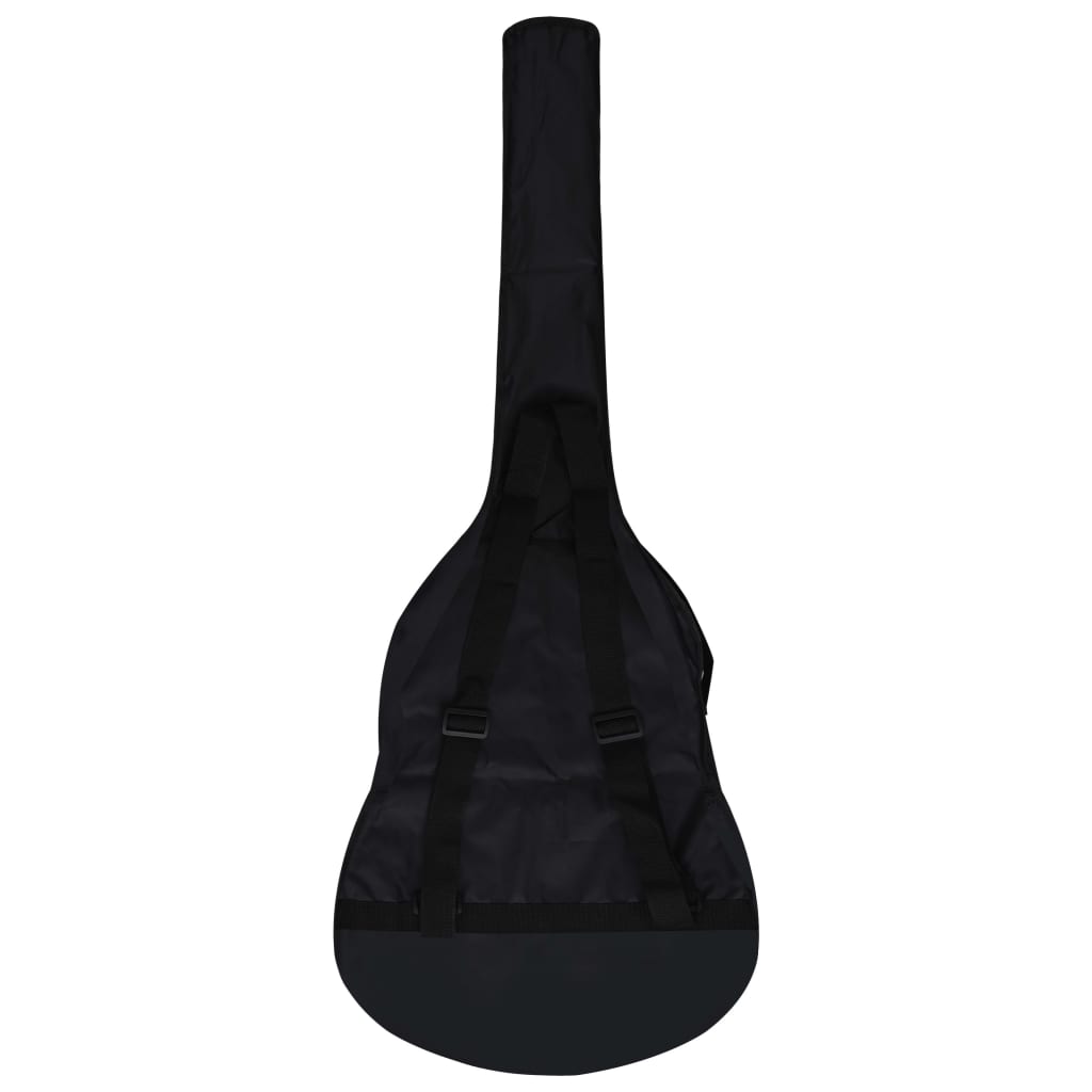 vidaXL fekete 1/2-es klasszikus gitár kezdőknek és gyereknek tokkal