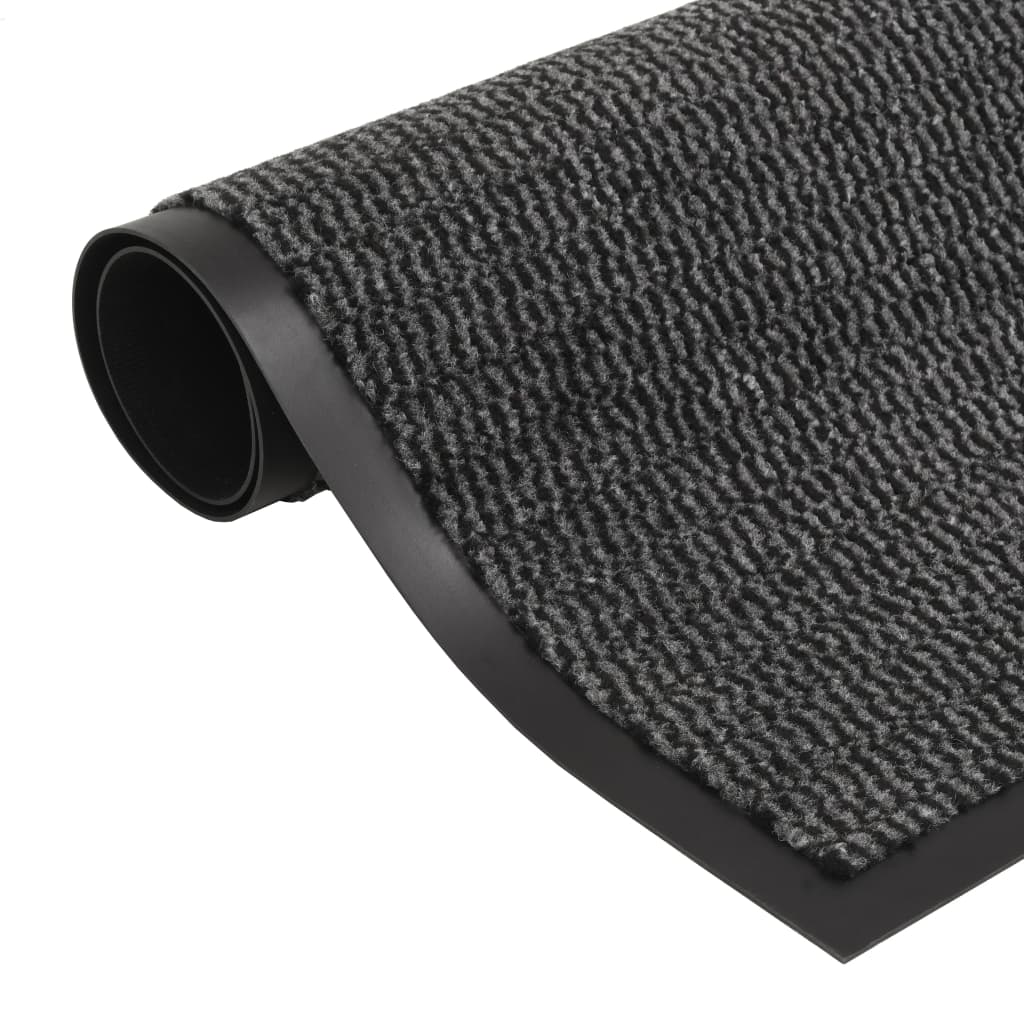 vidaXL négyszögletes szennyfogó szőnyeg 80 x 120 cm antracitszürke