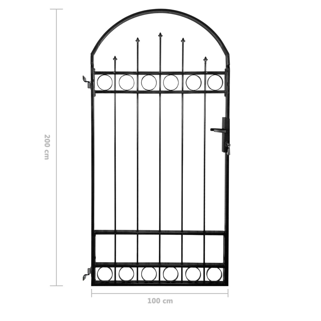 Nyílhegyű kerítés kapu 100 x 200 cm