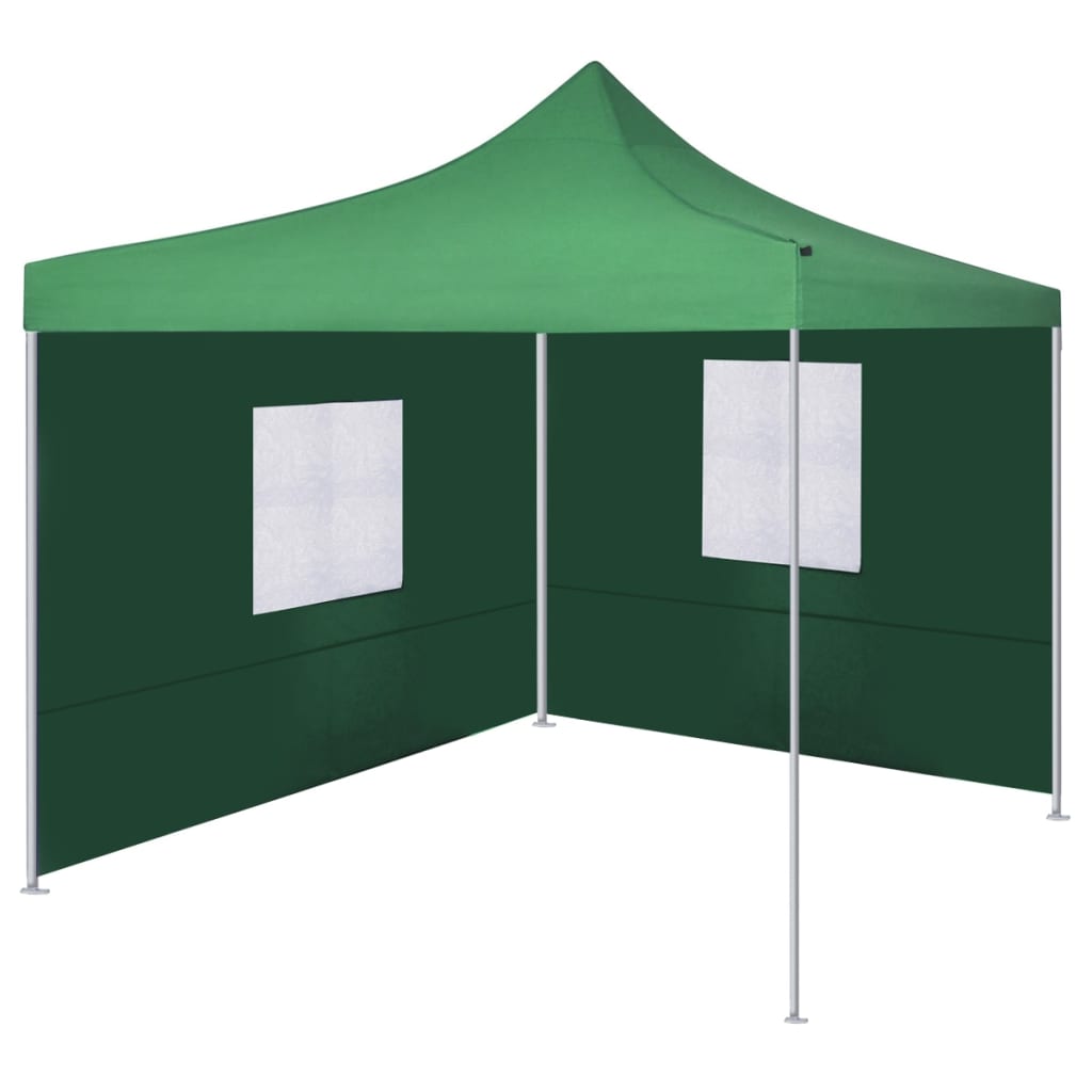 vidaXL zöld színű összecsukható sátor 2 fallal 3 x 3 méter
