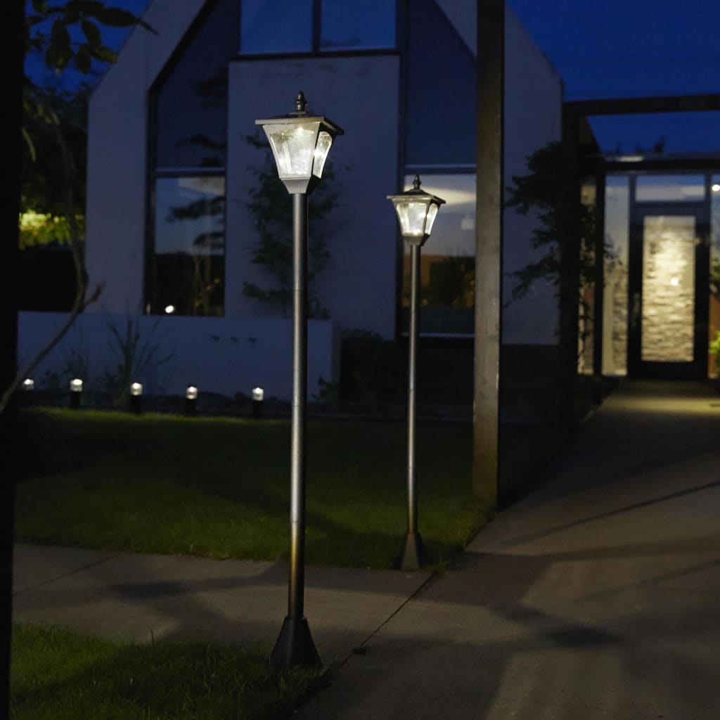 Luxform Casablanca fekete napelemes LED-es kerti állólámpa
