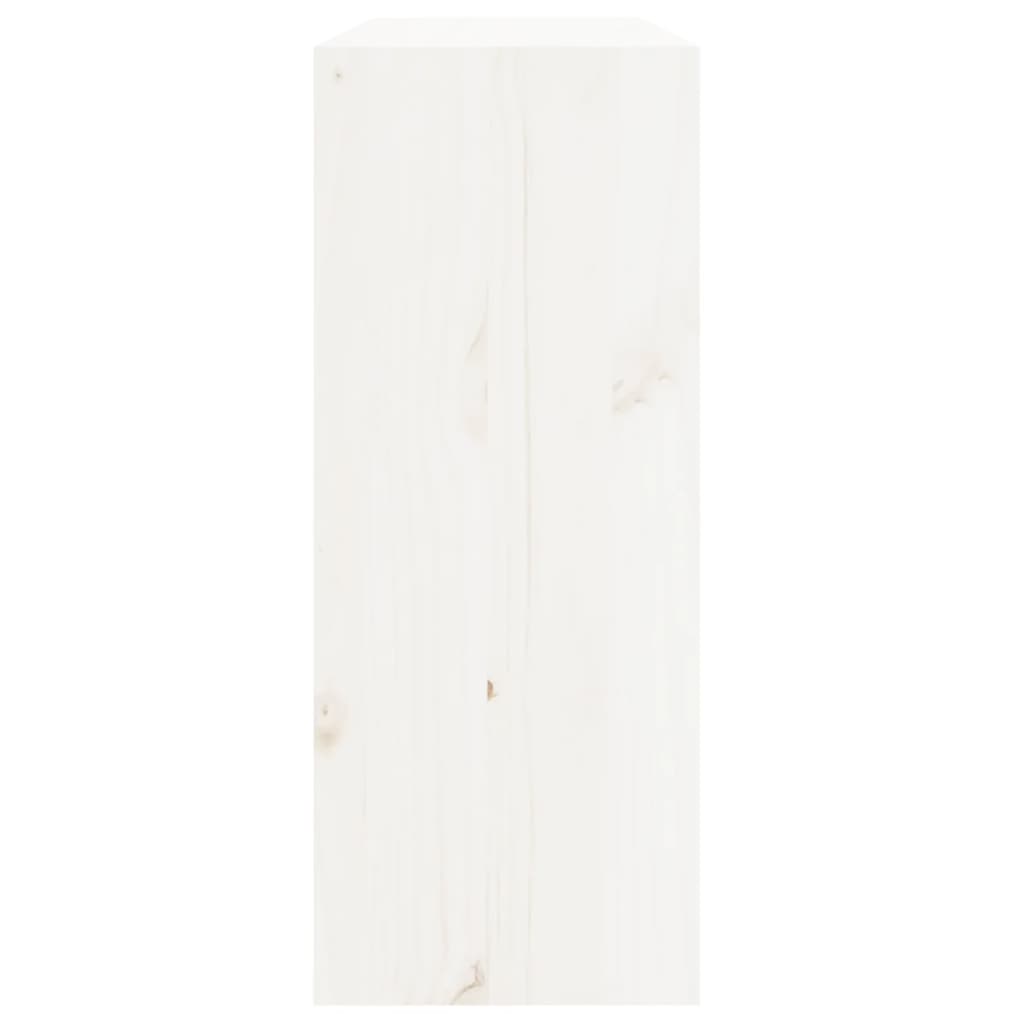 vidaXL fehér tömör fenyőfa borszekrény 62 x 25 x 62 cm