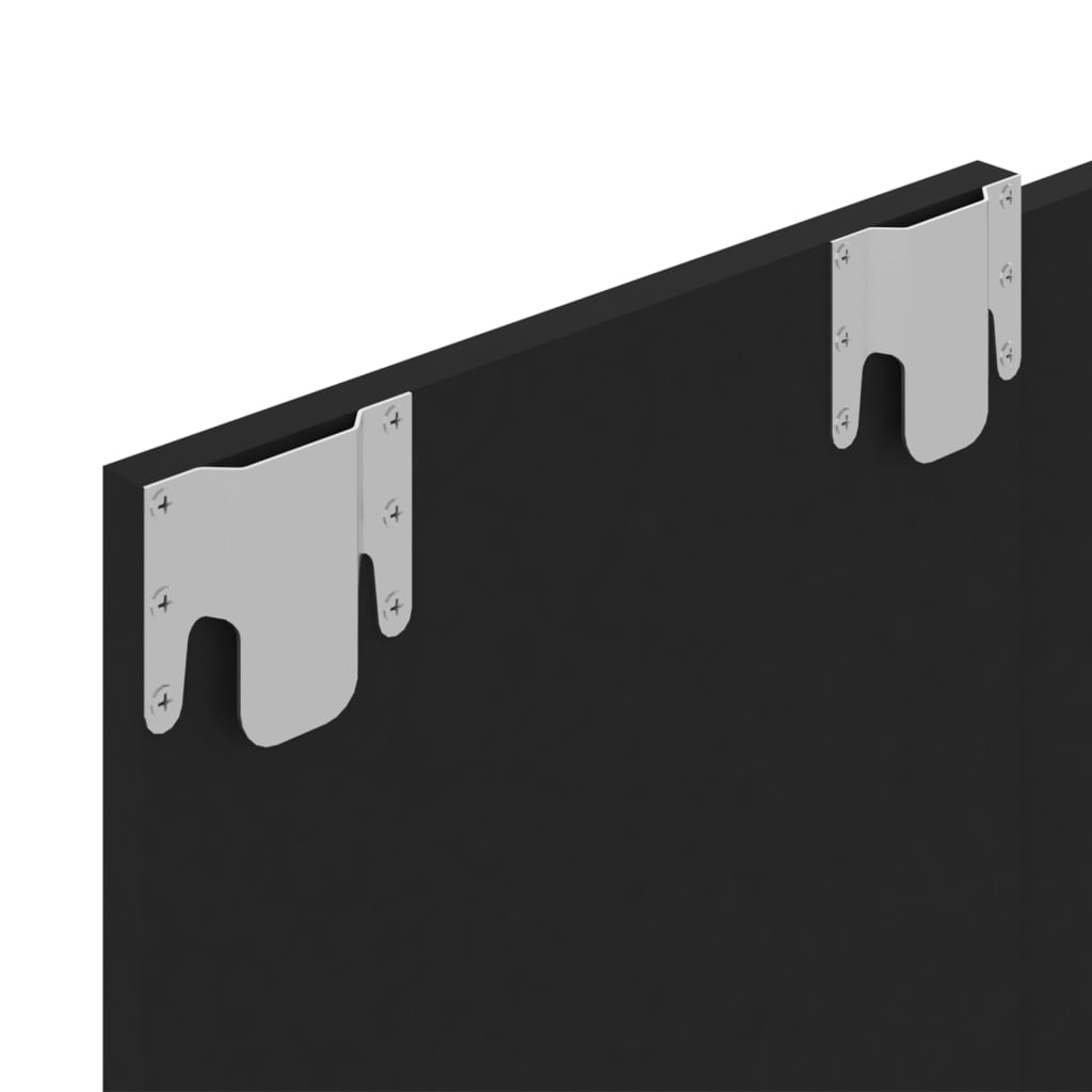 vidaXL fekete fali forgácslap TV-szekrény 120 x 23,5 x 90 cm