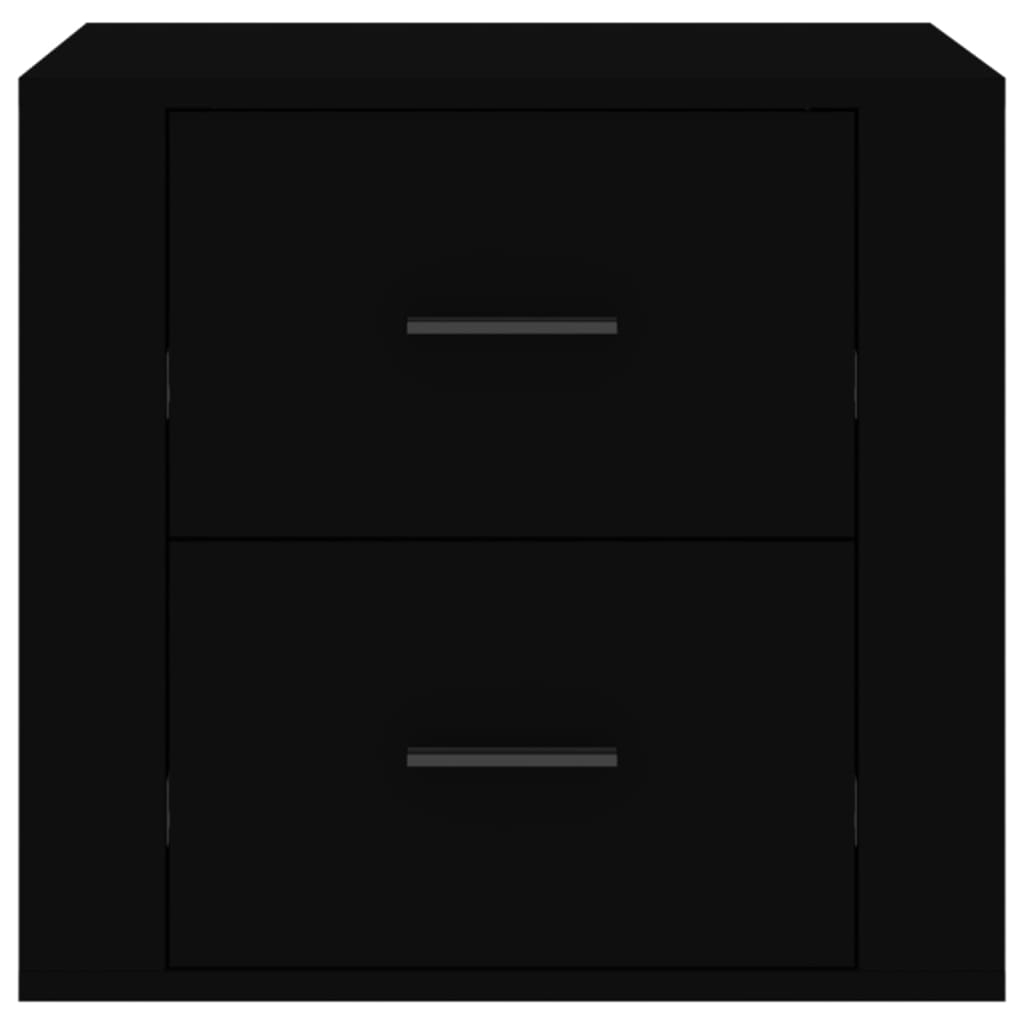 vidaXL fekete éjjeliszekrény 50 x 39 x 47 cm