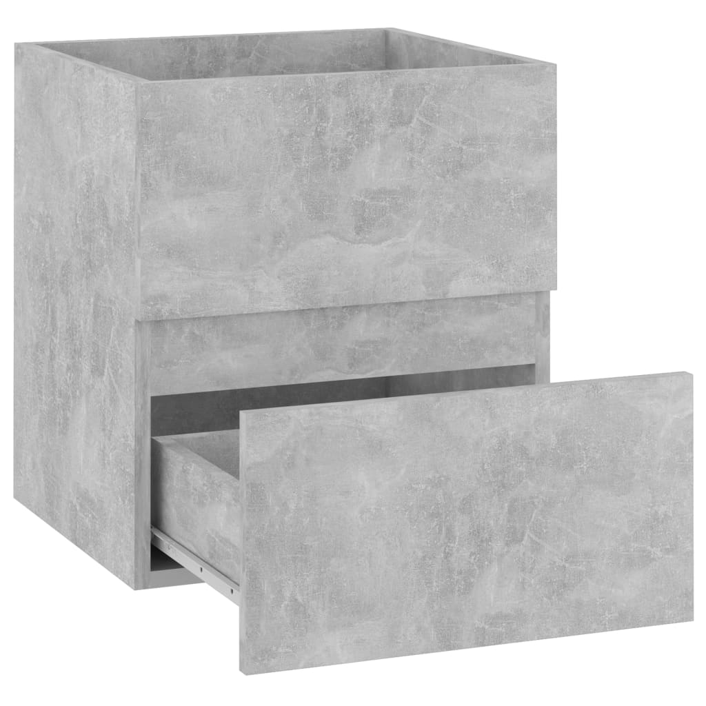 vidaXL betonszürke forgácslap mosdószekrény 41 x 38,5 x 45 cm