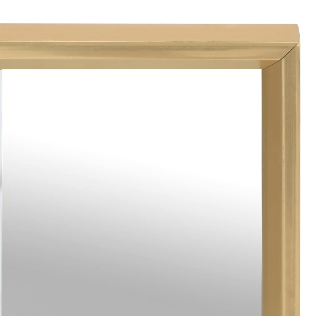 vidaXL aranyszínű tükör 80 x 60 cm