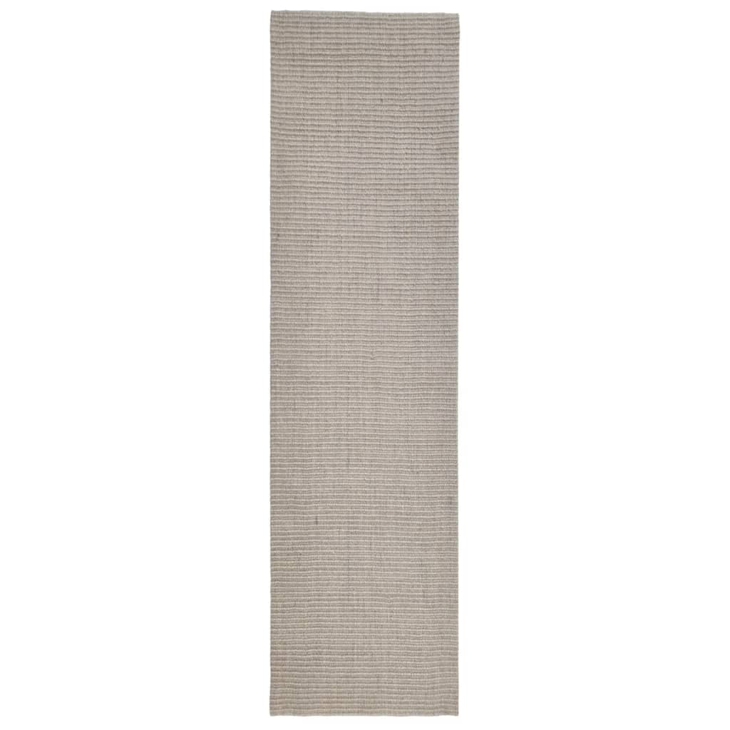 vidaXL homokszínű természetes szizálszőnyeg 80x300 cm