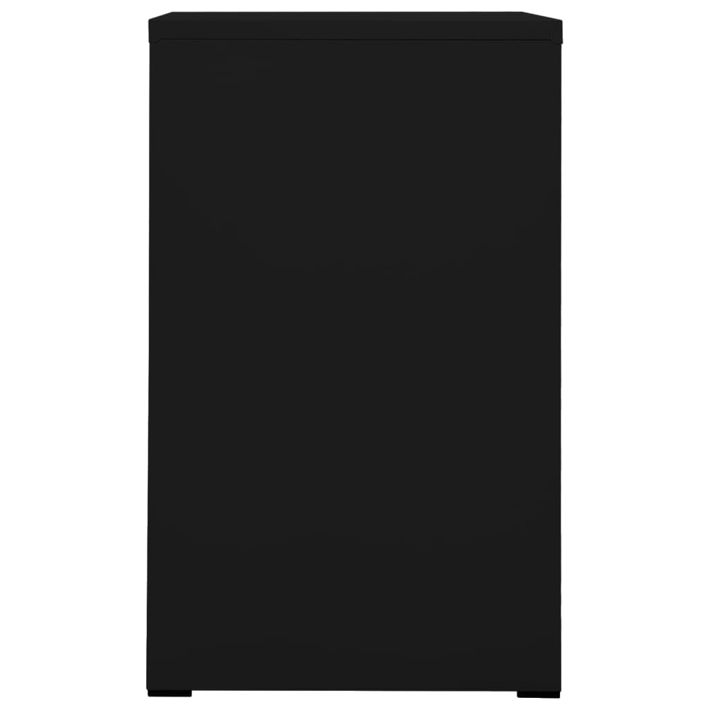 vidaXL fekete acél irattartó szekrény 46 x 62 x 102,5 cm
