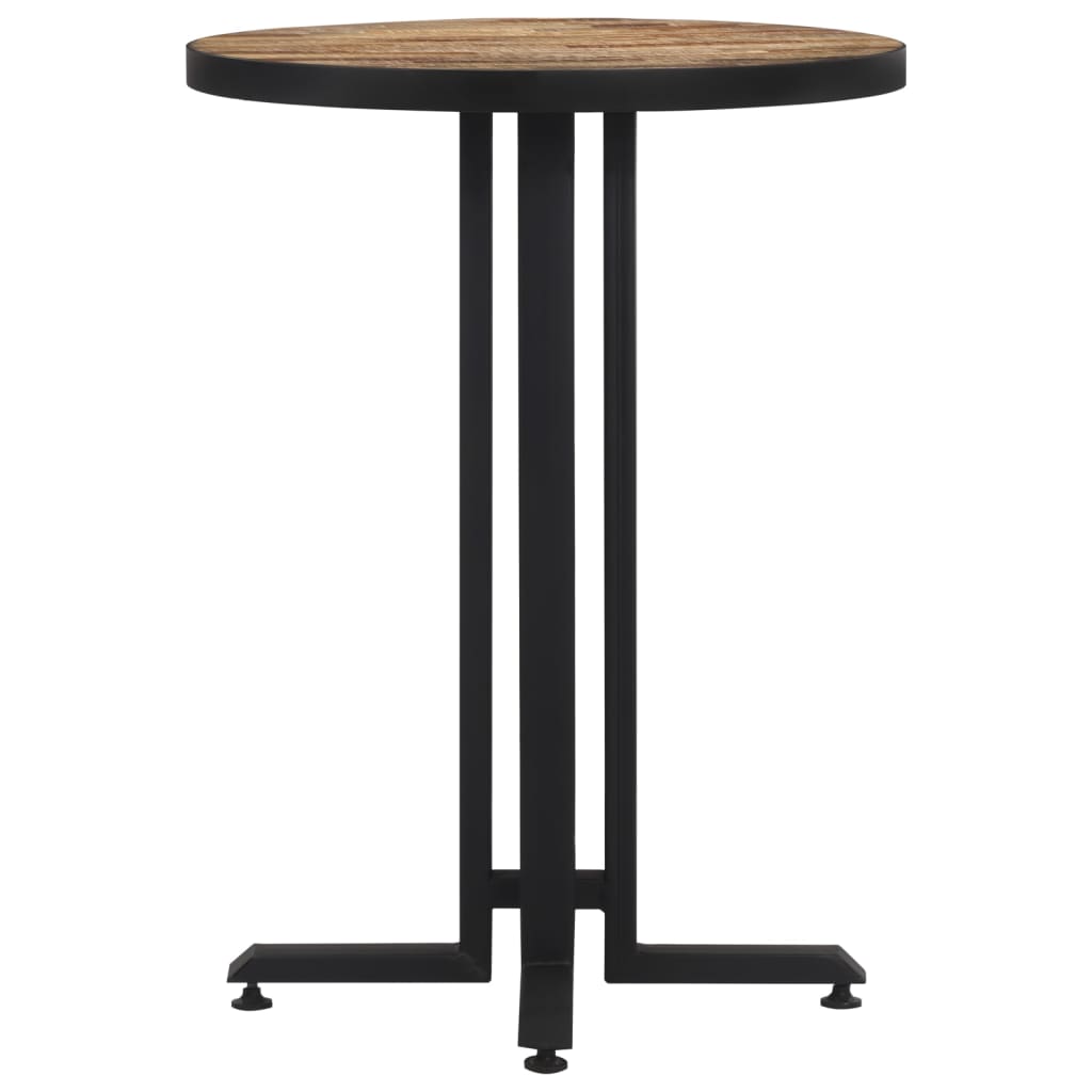 vidaXL kerek tömör újrahasznosított tíkfa bisztróasztal Ø55 x 76 cm
