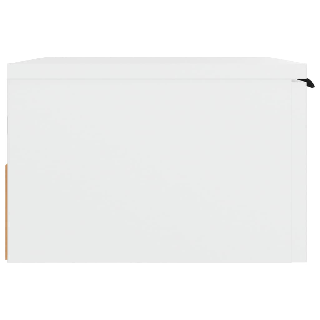 vidaXL 2 db fehér falra szerelhető éjjeliszekrény 34 x 30 x 20 cm