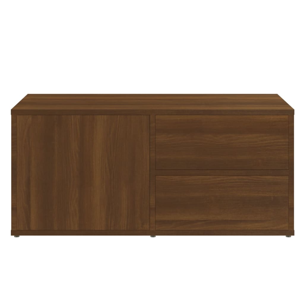 vidaXL barna tölgyszínű szerelt fa TV-szekrény 80 x 34 x 36 cm