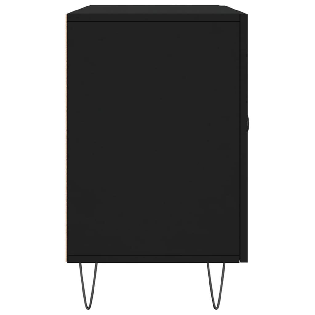 vidaXL fekete szerelt fa tálalószekrény 100 x 36 x 60 cm