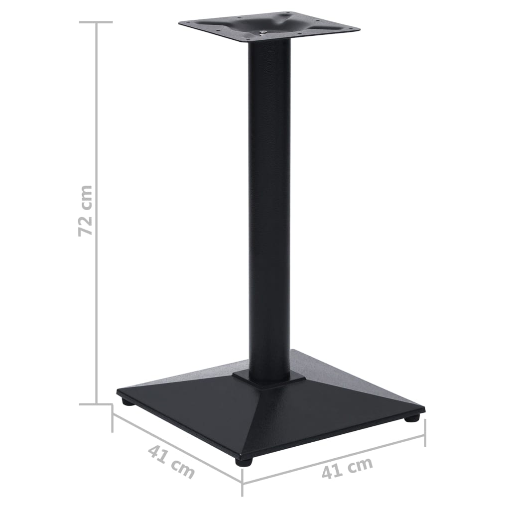 vidaXL fekete öntöttvas bisztróasztalláb 41 x 41 x 72 cm