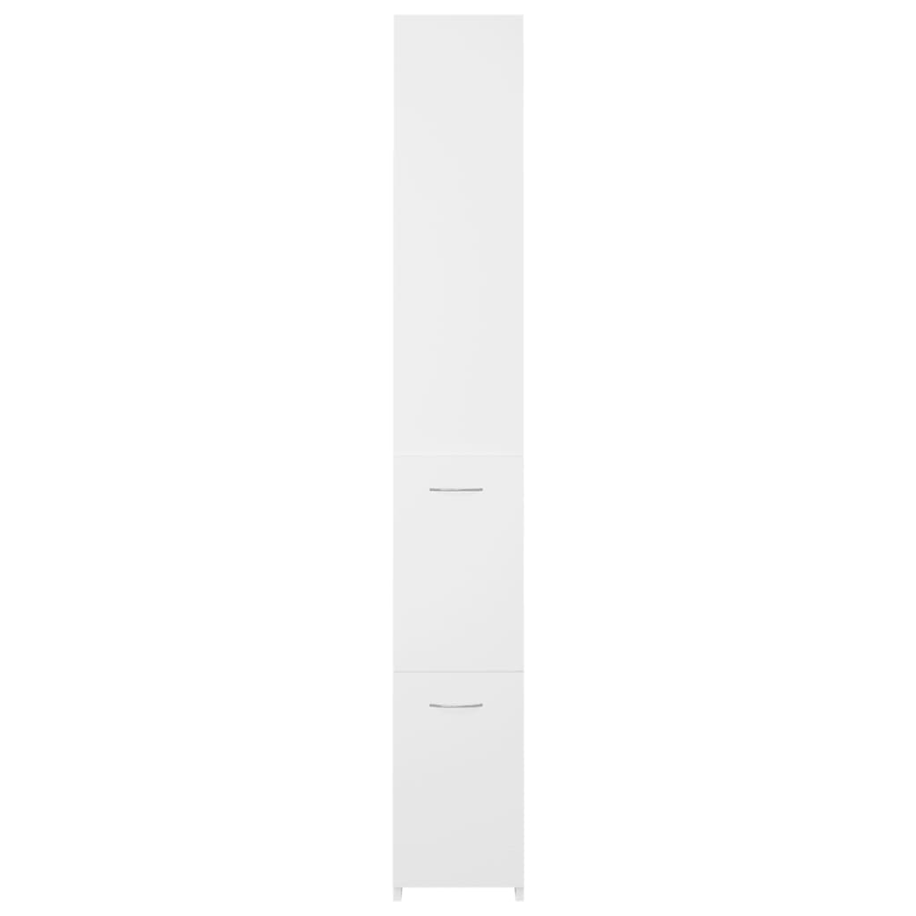 vidaXL fehér szerelt fa fürdőszobaszekrény 25x26,5x170 cm