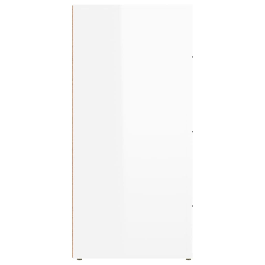 vidaXL magasfényű fehér szerelt fa tálalószekrény 40x33x70 cm