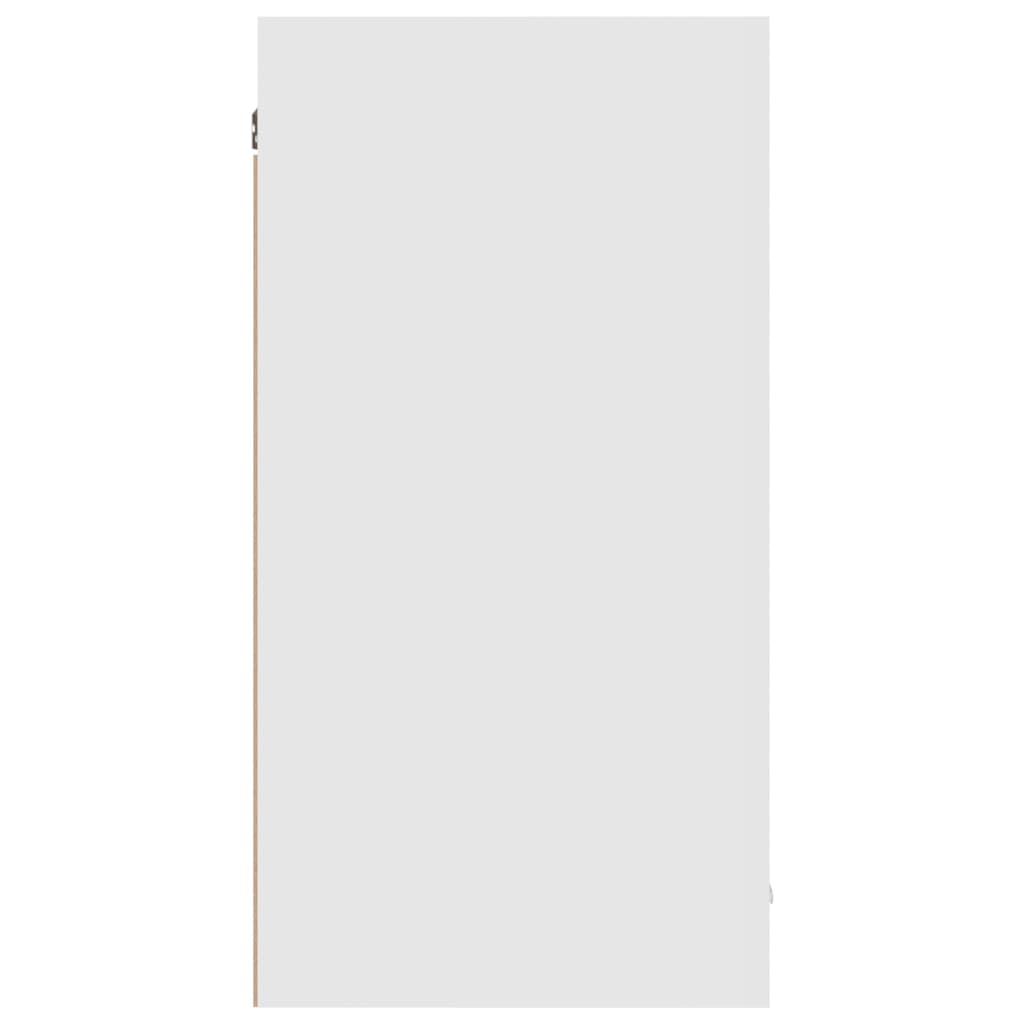 vidaXL magasfényű fehér forgácslap függő szekrény 80 x 31 x 60 cm