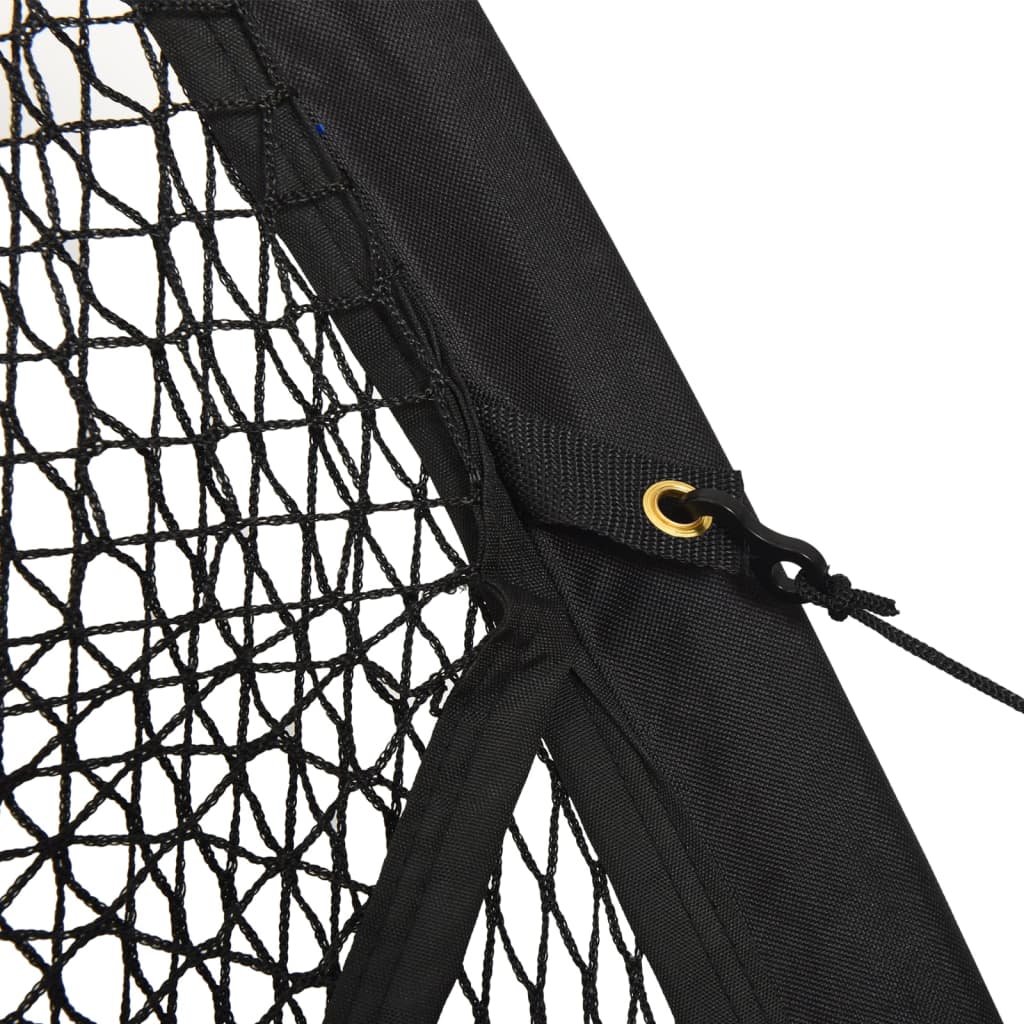 vidaXL fekete poliészter baseball labdafogó háló 900x400x250 cm