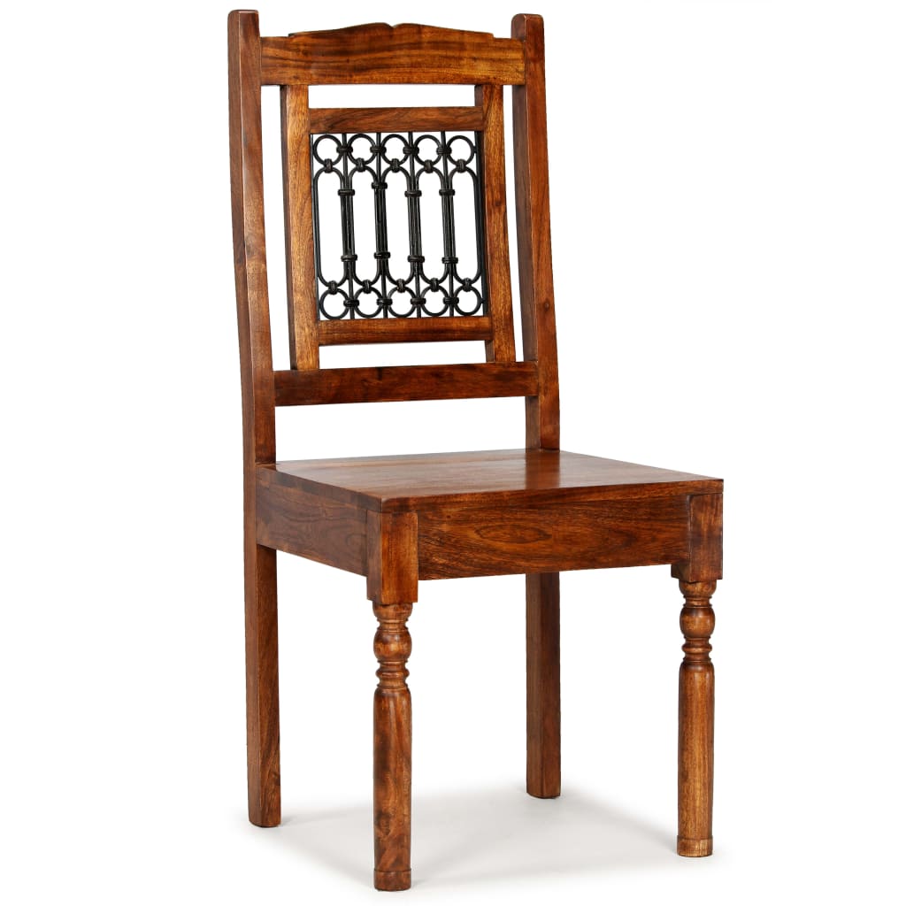 vidaXL 4 db klasszikus stílusú tömör fa szék paliszander felülettel