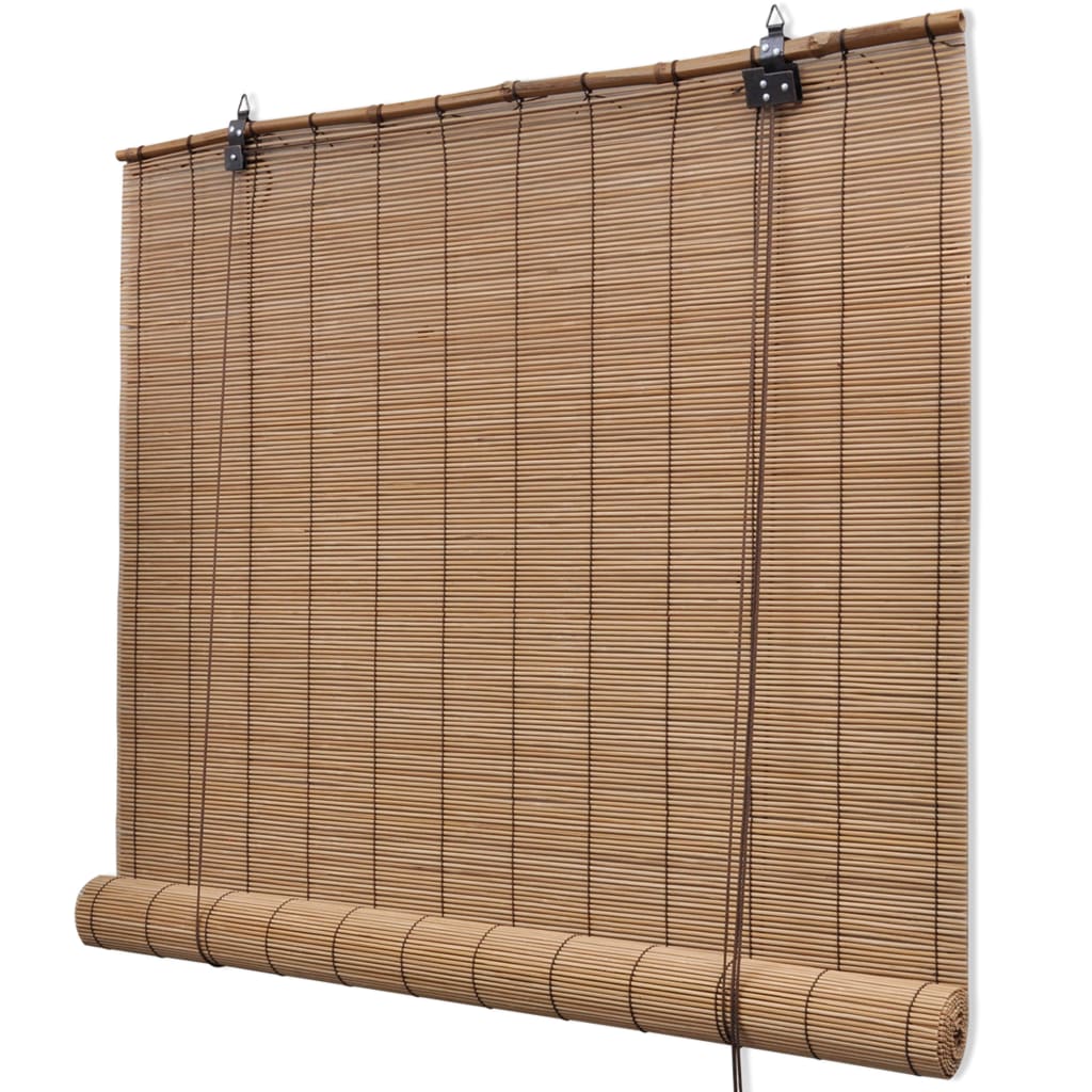 vidaXL barna bambuszroló 100 x 220 cm