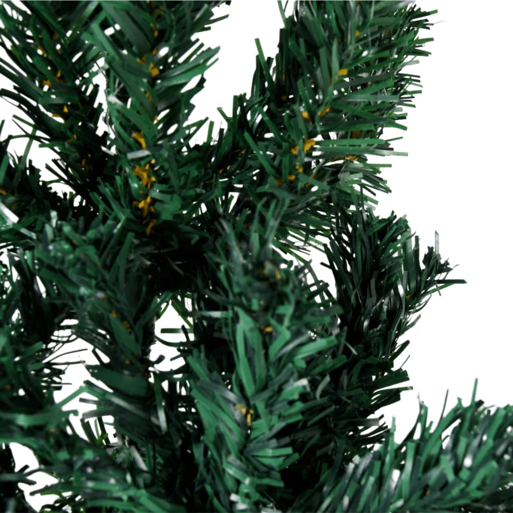 vidaXL zöld vékony fél műkarácsonyfa állvánnyal 180 cm